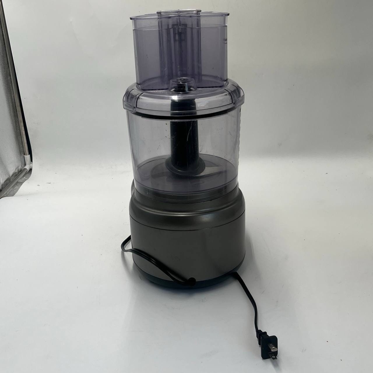 Cuisinart 9 Cup Food Processor Gray w/ Bowl Lid Blade Tested Working