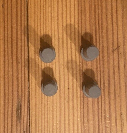 Cuisinart Mini Prep Plus Food Proc. DLC-2A DLC-2AC Part, 4 Rubber Foot Pads Set