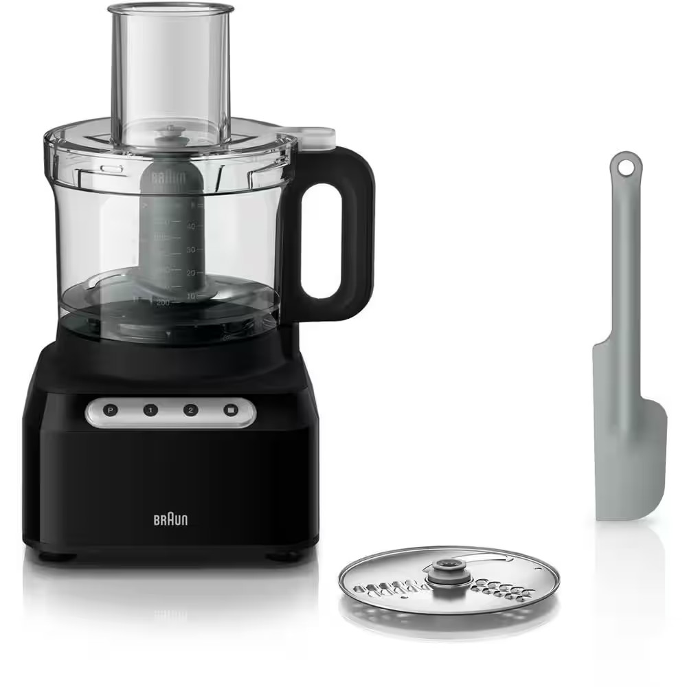 550-Watt Easy Prep 8-Cup Food Processor, Black 2-Speeds Pulse Mode Free Shipping