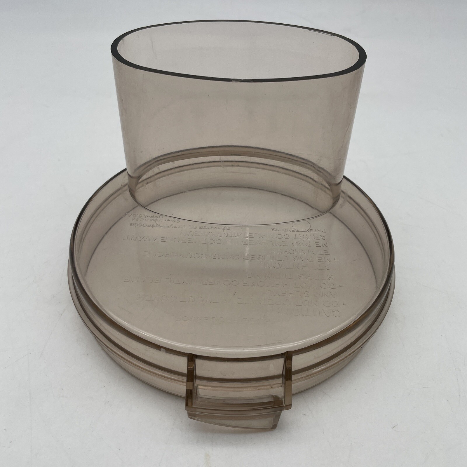 Cuisinart DLC-10E Food Processor Lid Cover Amber Replacement Part CFP-4 5 5A 9