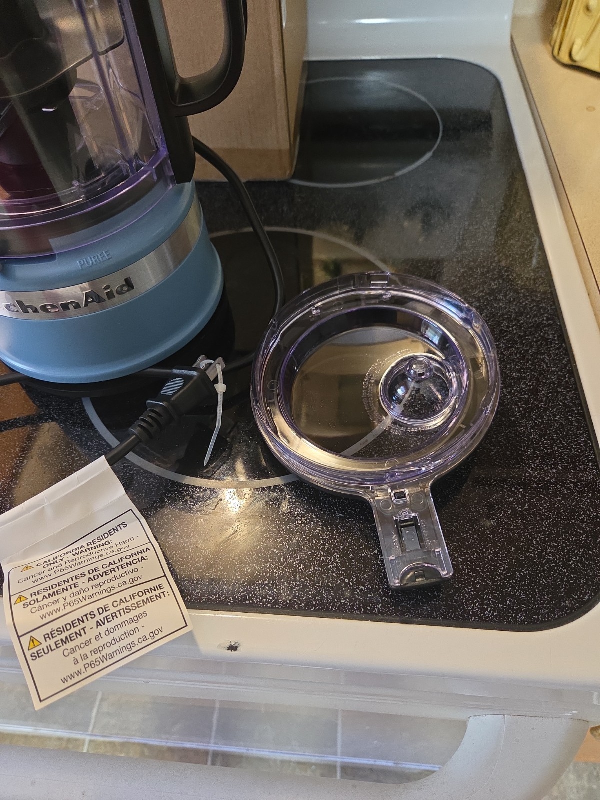KitchenAid Chopper KFC3516AQ 3.5 Cups Mini Food Processor – Aqua Sky Color. New.