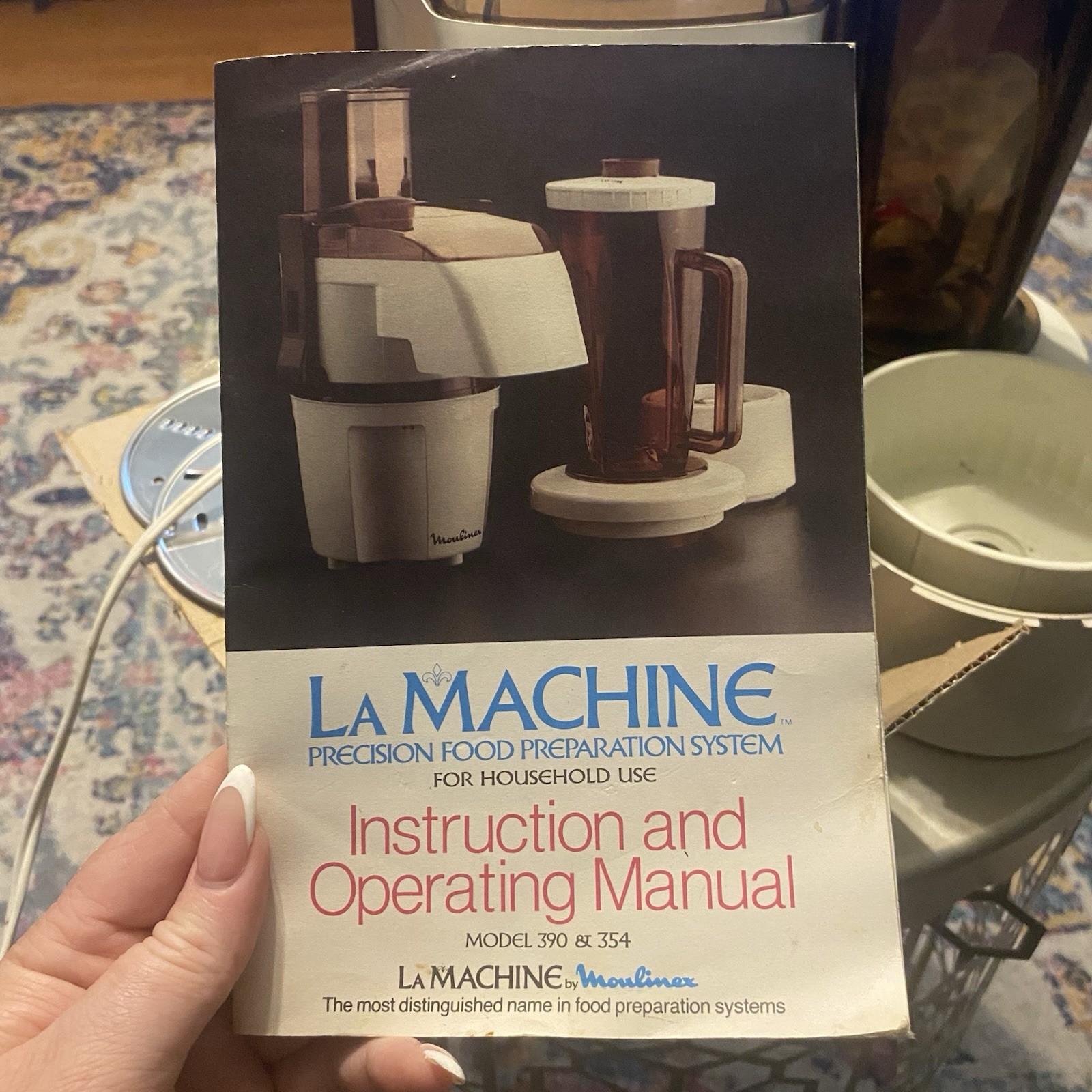 La Machine Moulinex 390 & 354 Vintage Deluxe Food Processor Precision Food Prep
