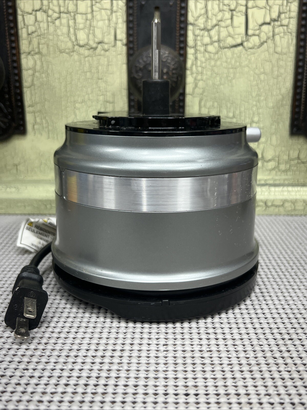 KitchenAid KFC3516CU 3.5 Cups Food Chopper Silver Replacement Base 2 Speed Motor