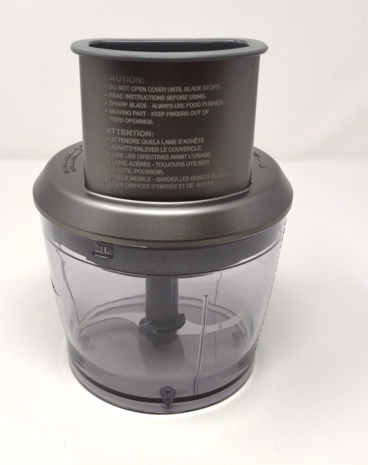 Cuisinart Handheld Stick Blender Replacement HB6092 4 Cup Bowl, Lid and Blade .