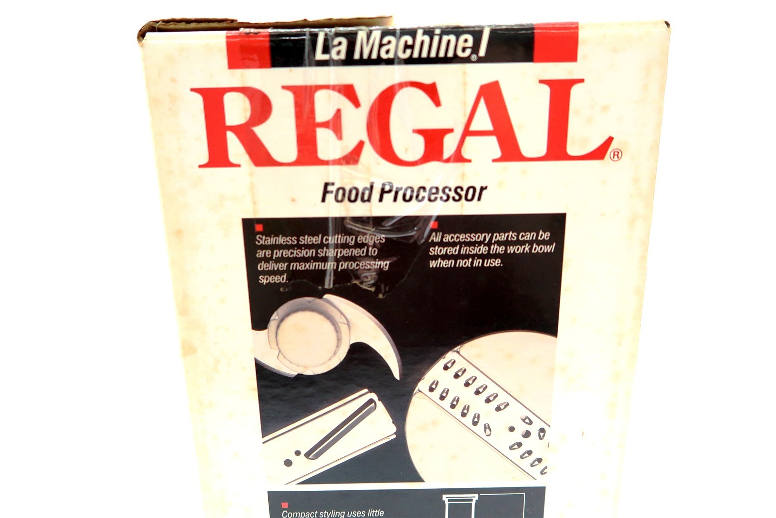 New REGAL La Machine I Food Processor Model V813 in Original Box NOS NIB (n2)