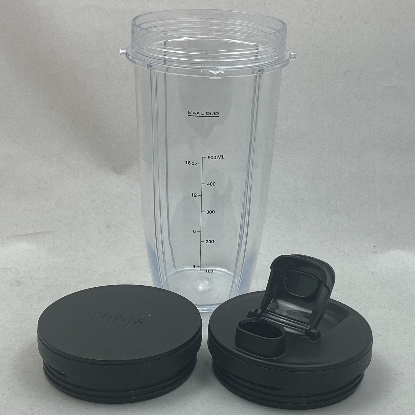 Ninja 2x 16oz Cups w Blade SS Series (SS351) +Sip & Storage Lids