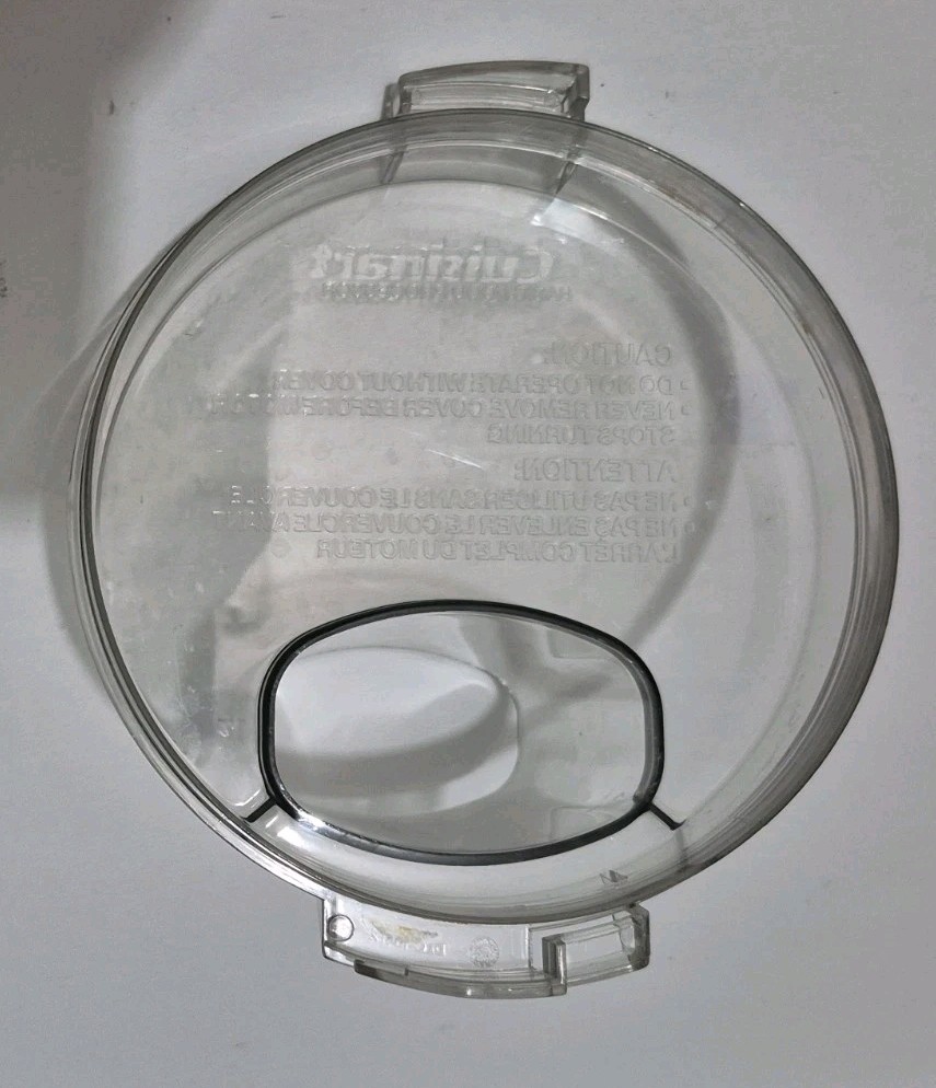 Cuisinart Food Processor DLC-5BC Work Bowl Lid & Pusher DLC-104TX