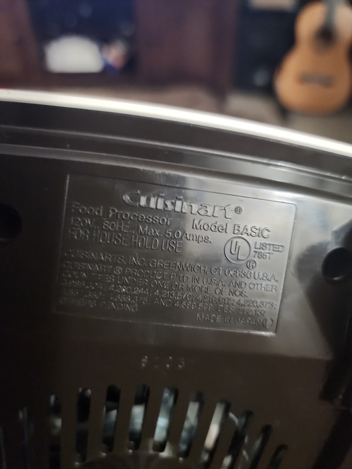 Cuisinart Basic Food Processor Base Motor