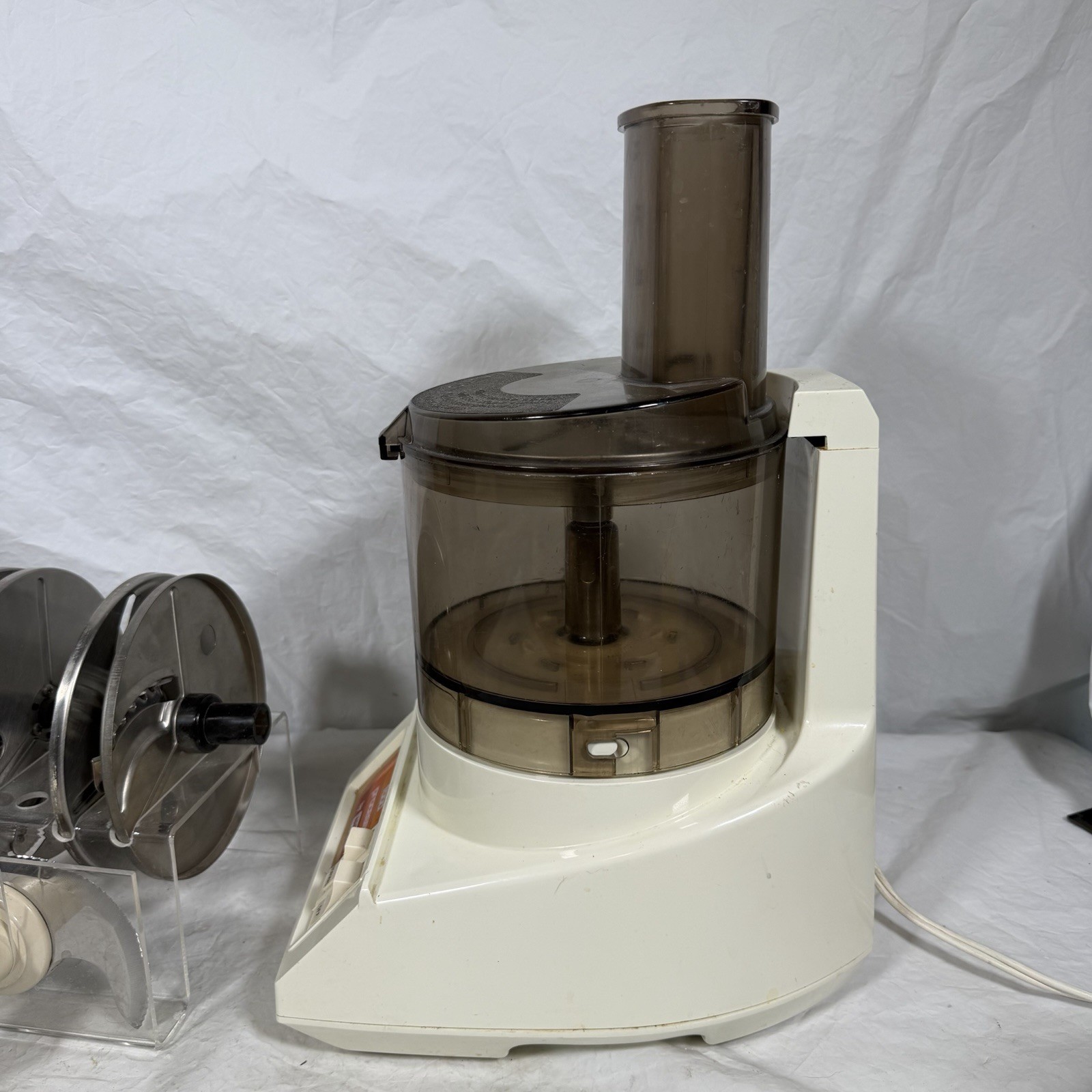 Waring 11FP29 Food Processor Complete 6 Blades Discs Pusher 2 Speed 70’s Tested
