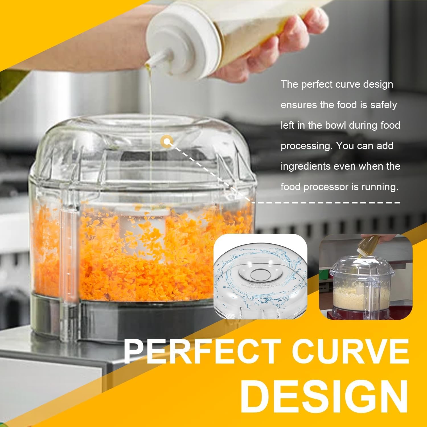 106458S Cutter Bowl Lid Fit for Robot Coupe R100B,R100BCLR,R101B,R2,R2B, R2 Dice