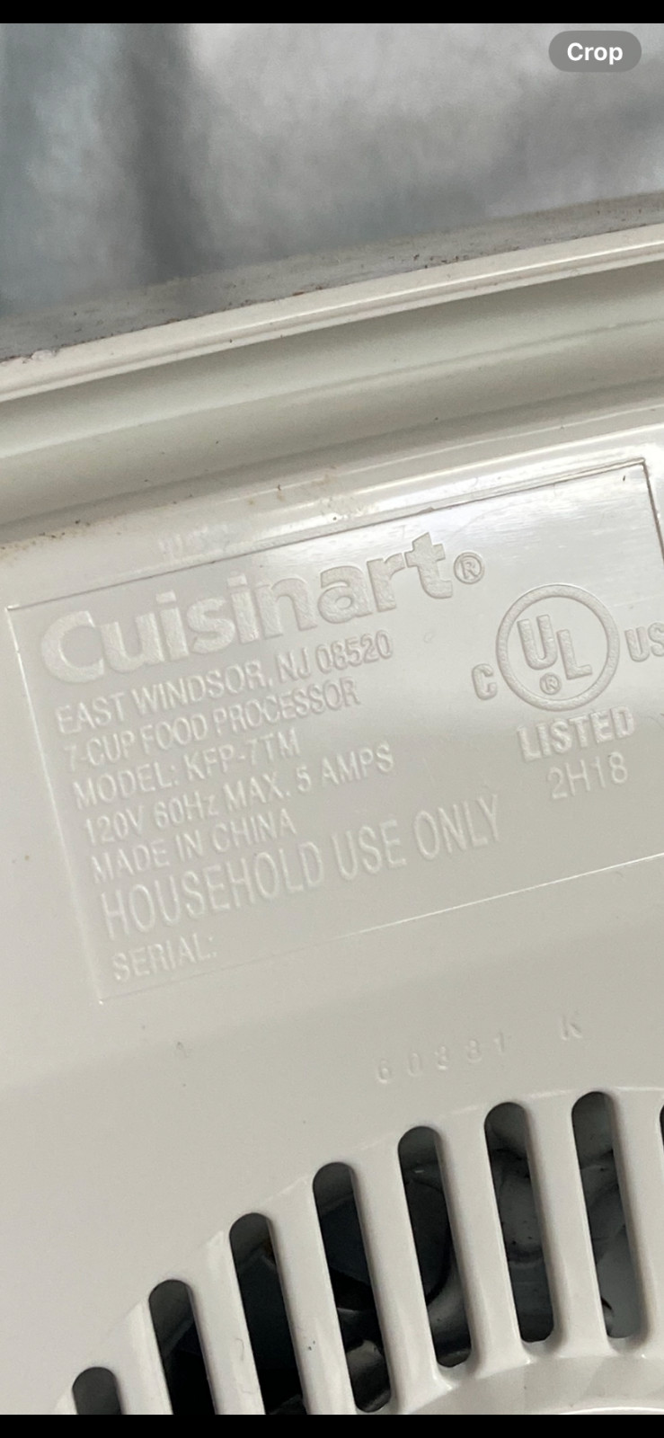 🍉 Cuisinart Classic Food Processor Replacement Work Bowl OR Lid DLC-10S KFP-7TM