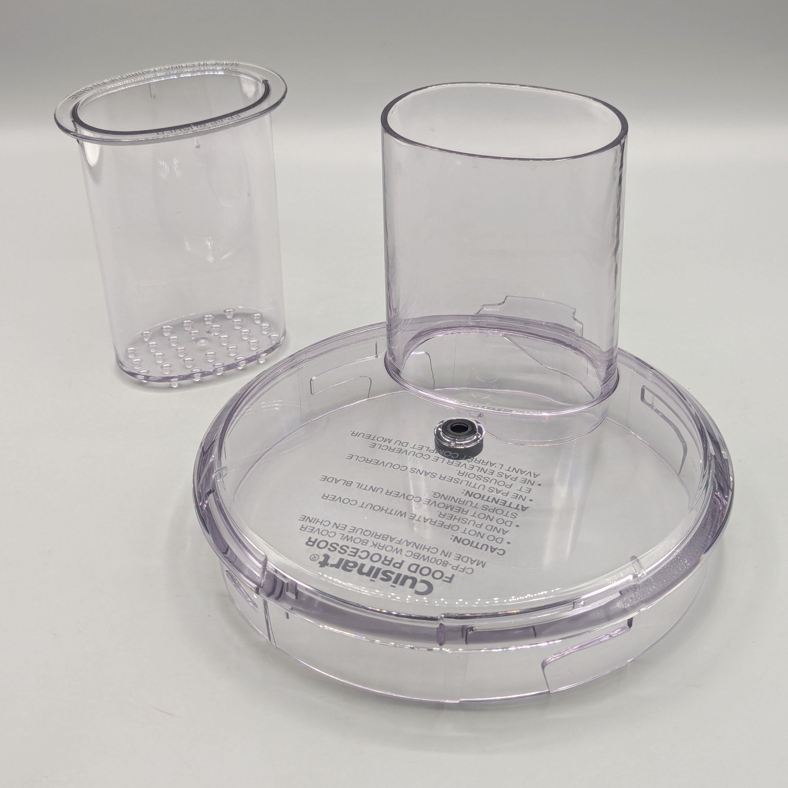 New Cuisinart Kitchen Central CFP-800 Replacement Lid CFP-800WBC & Pusher FP-8P