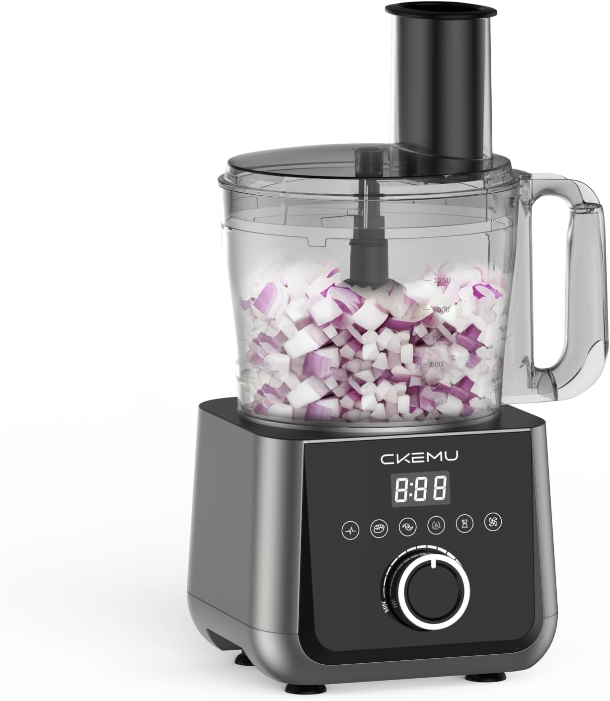 Smart Food Processor and Vegetable Chopper, 12 Cup Bowl, 6 Functions for Choppin