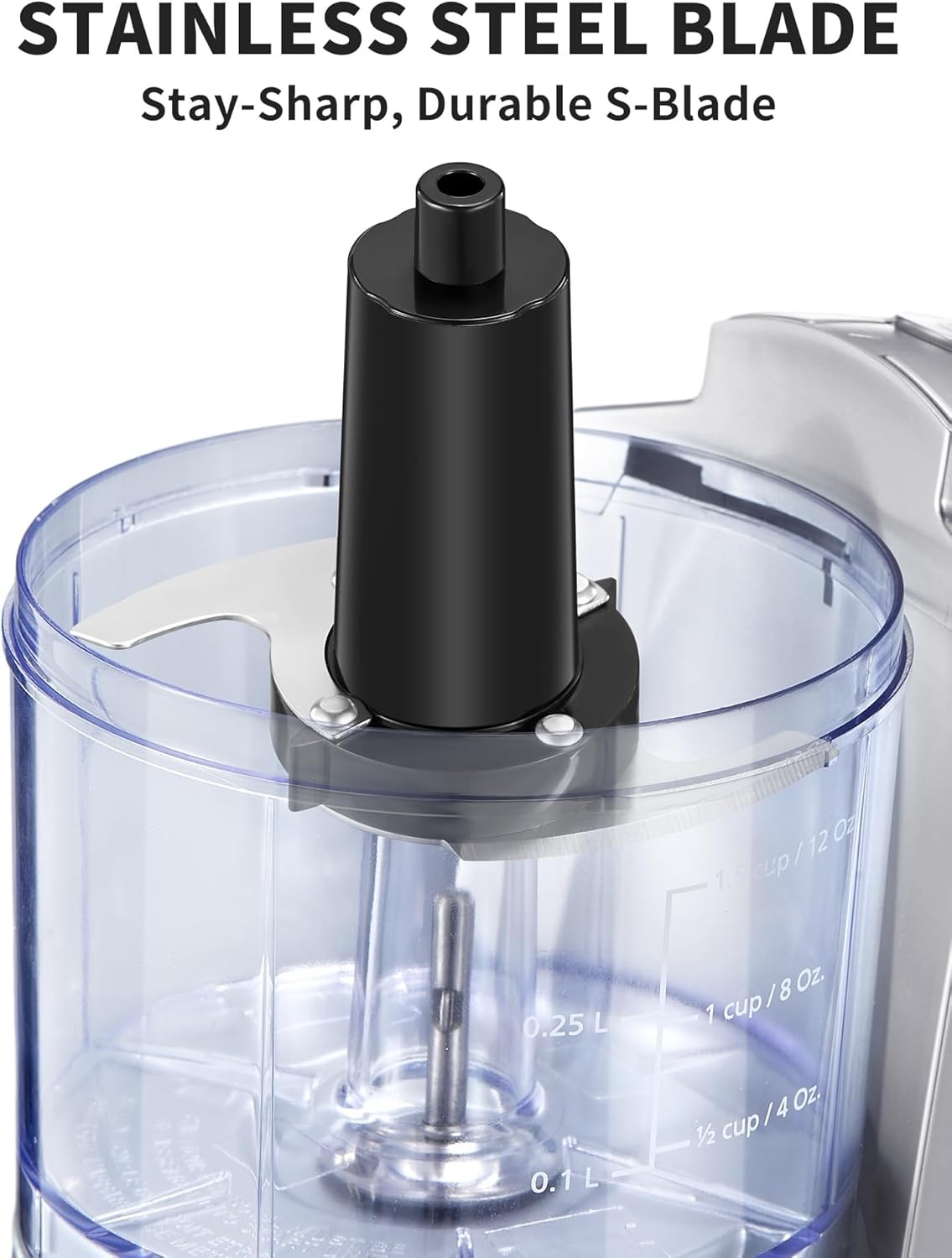 1.5-Cup One-Touch Electric Food Chopper 100W Mini Food Processor Meat Grinder