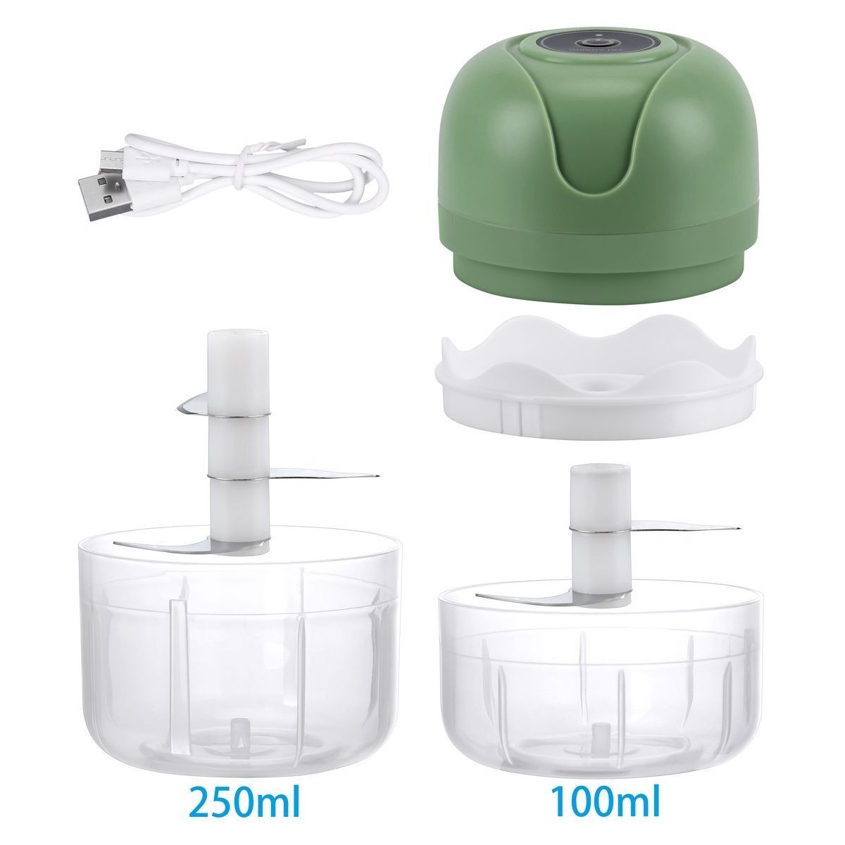 Electric Mini Garlic Chopper Meat Grinder Crusher for Nut Vegetable Fruit Food