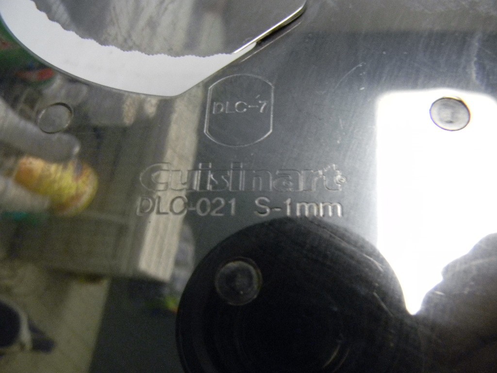 Cuisinart DLC-7 Food Processor 1mm Slicer DLC-021 Used – Good Condition