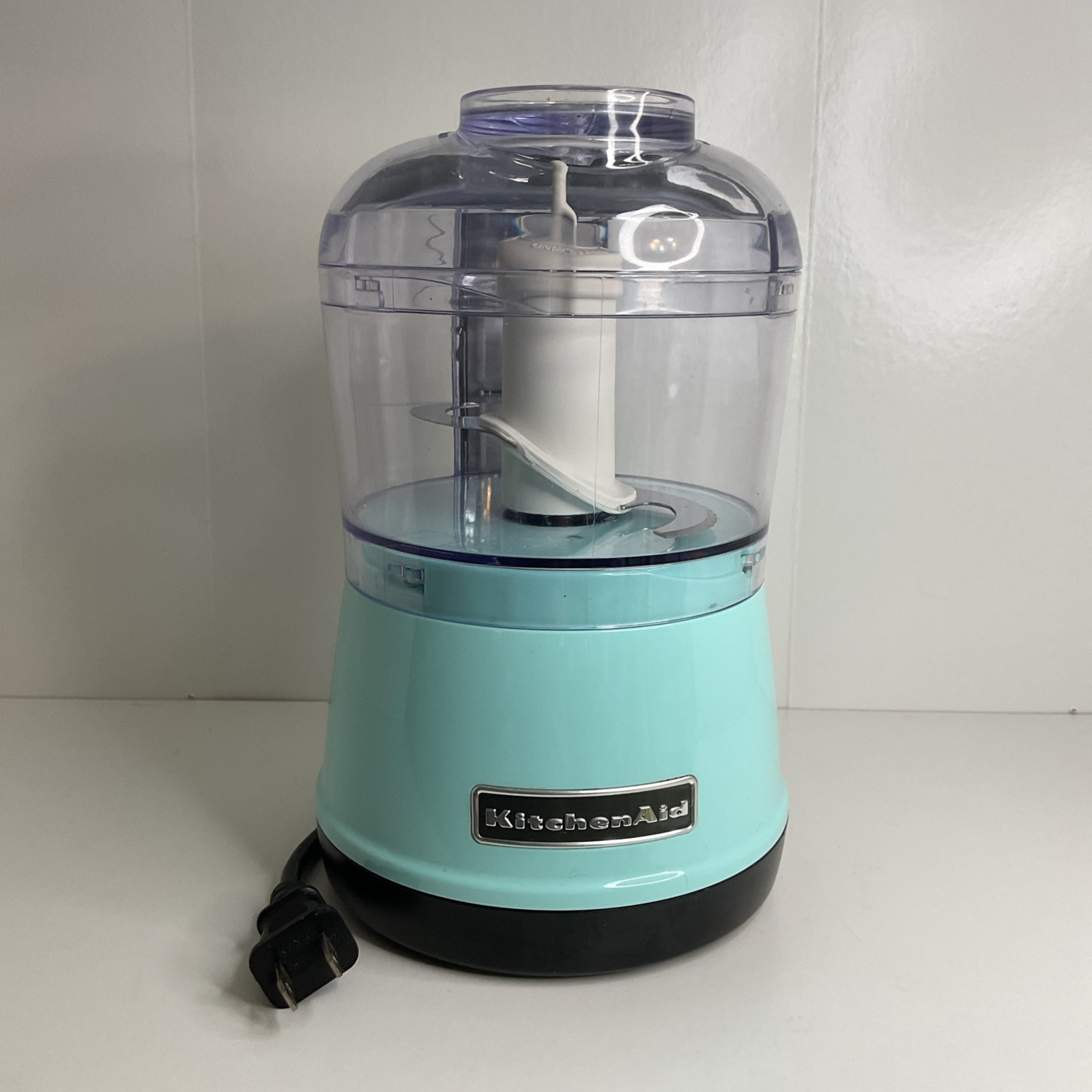 KitchenAid Mini Food Chopper Processer Light Blue Two Settings WORKS