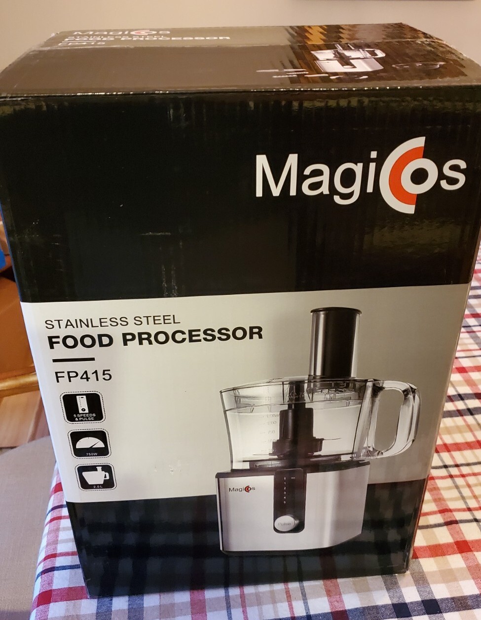 MAGICCOS 8-Cup Citrus Juicer Food Processor – 7 Functions