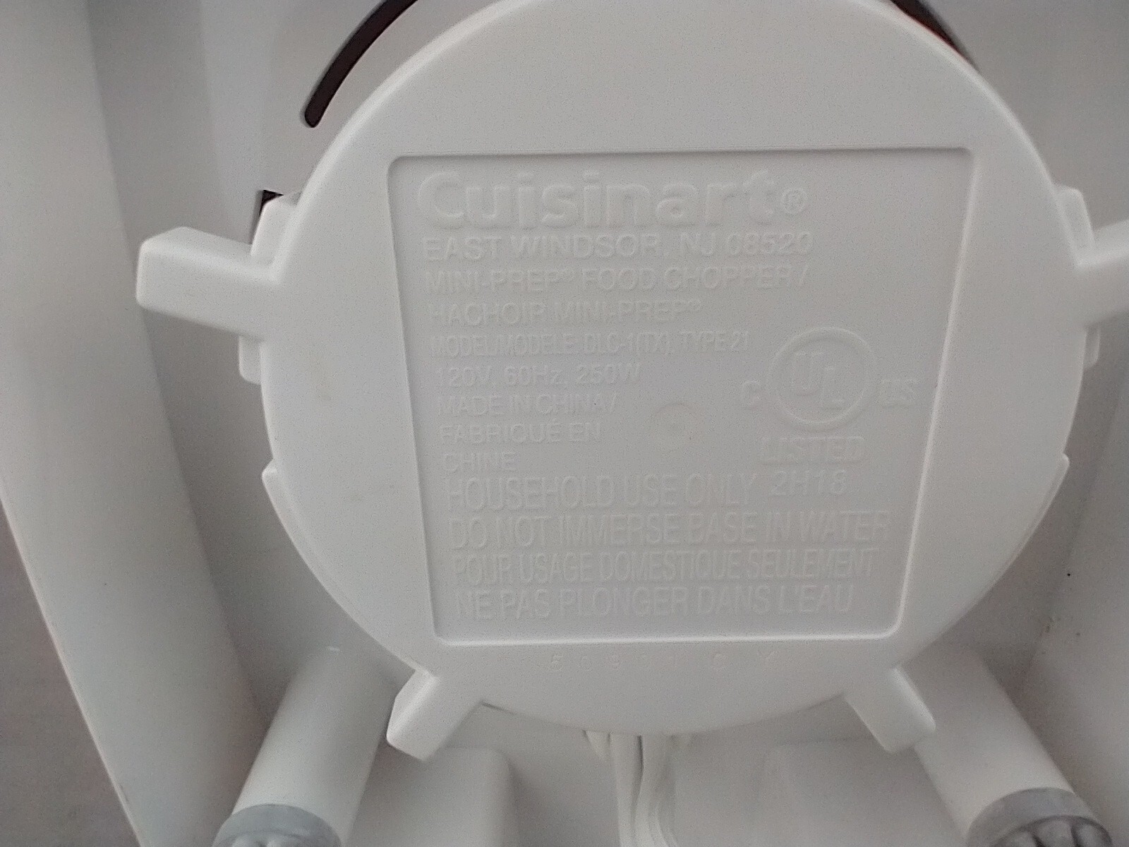 Cuisinart Mini-Prep Food Processor Motor Base Only – DLC-1TX – Tested, works