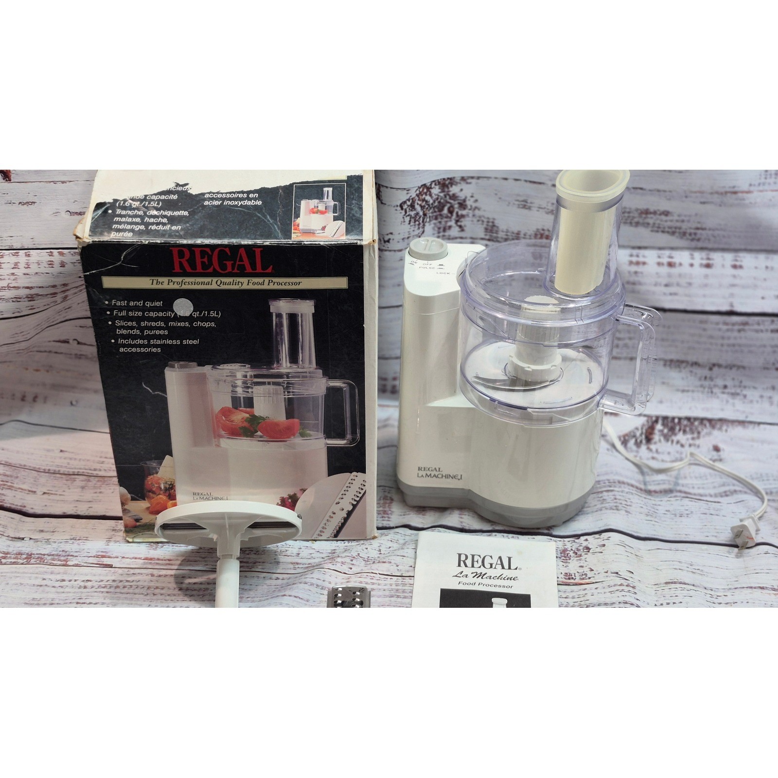 Regal La Machine I Food Processor White 1.6 Qt K813GY Professional Quality