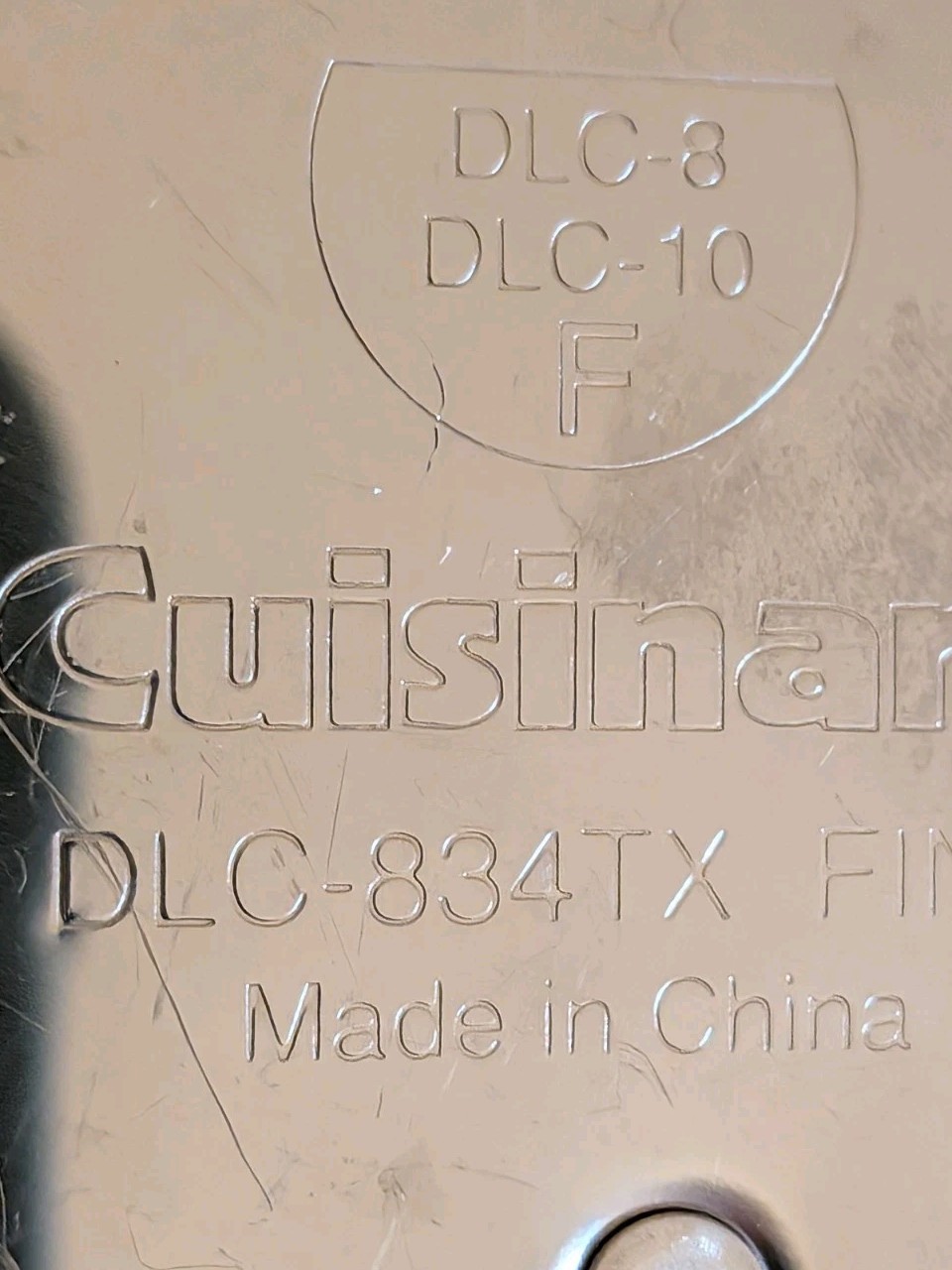 Cuisinart Kitchen DLC-10 Accessories 5 Disc & 3 Other Parts with Instruction