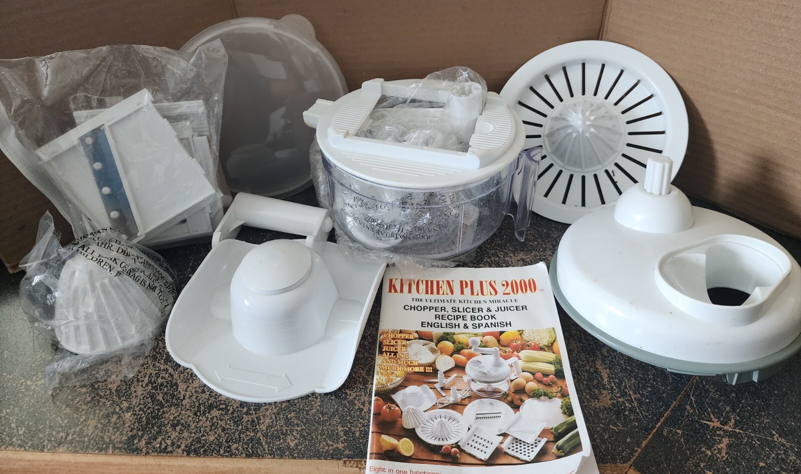 Kitchen Plus 2000 8 in 1 Functions Slicer Chopper Grater Shredder Mixer Juicer