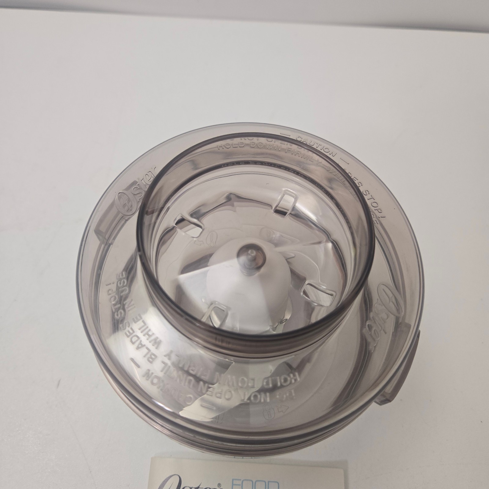Vintage Oster Food Processor Accessory for Oster Blender Model 5900-06 w/Book