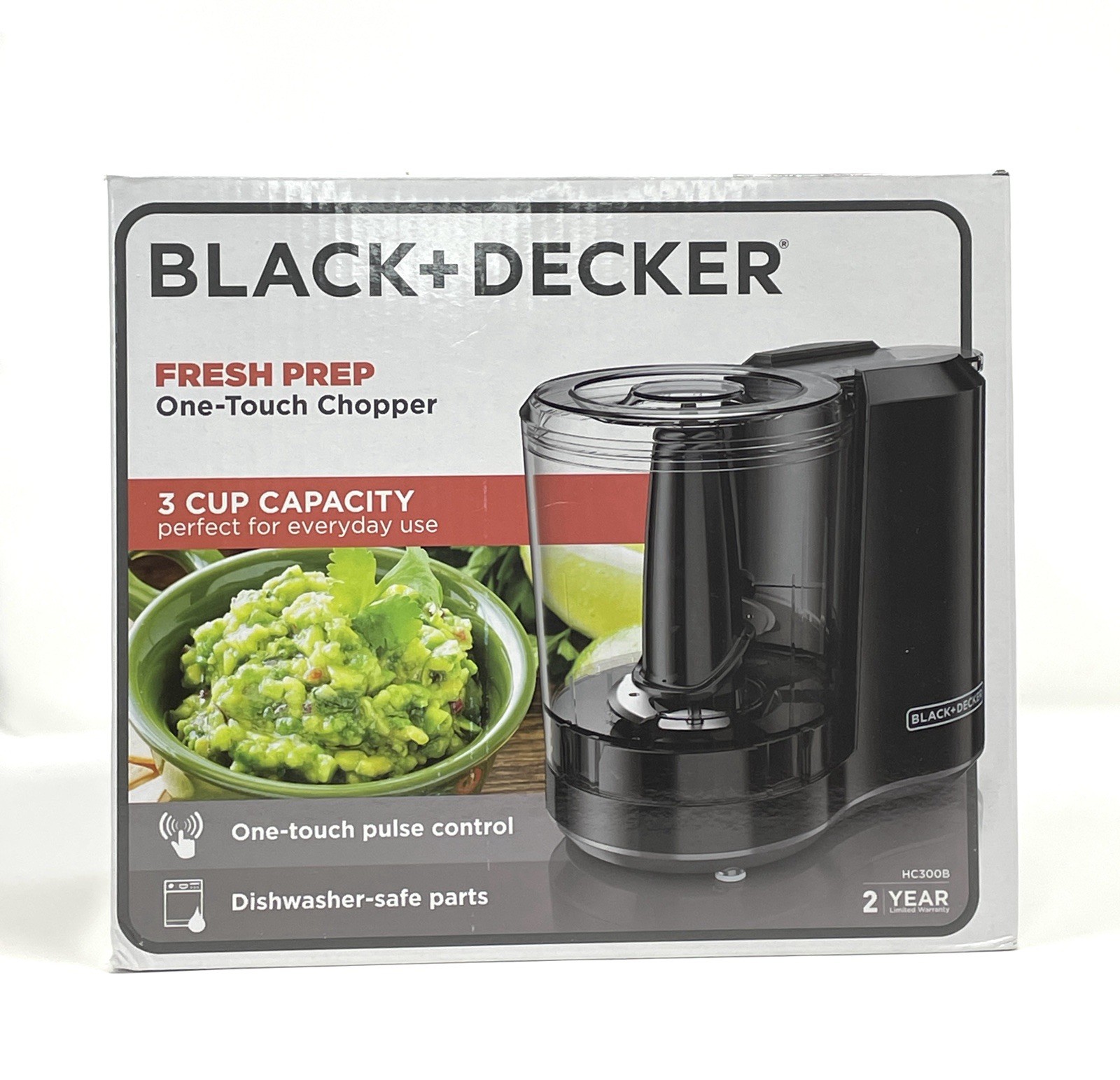 Black & Decker Fresh Prep One Touch Chopper HC300B 3 Cup Capacity New in Box