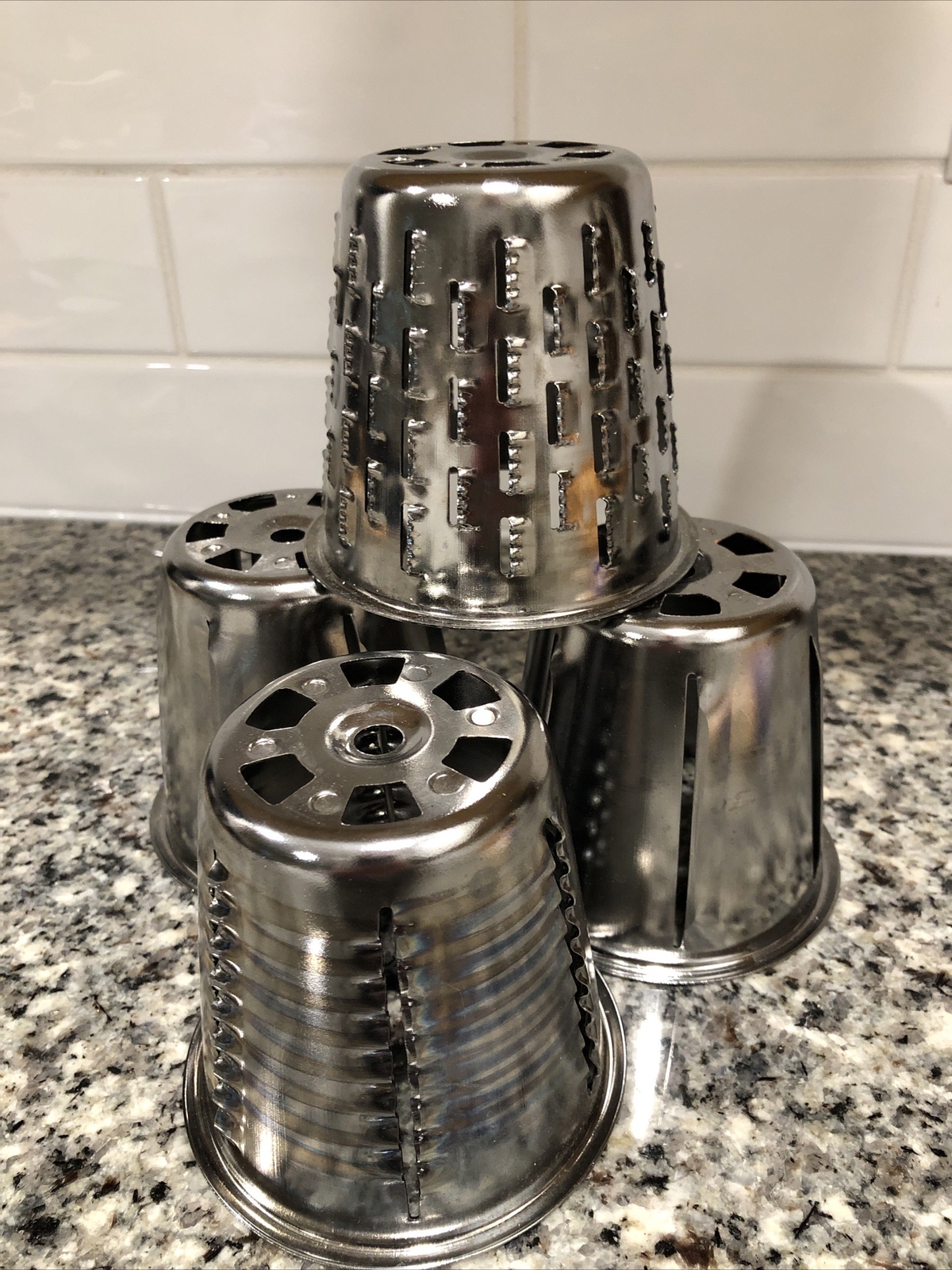 Kitchen Aid Mixer Lot of 4 Slicer Shredder Replacement Attachment Blade Cones