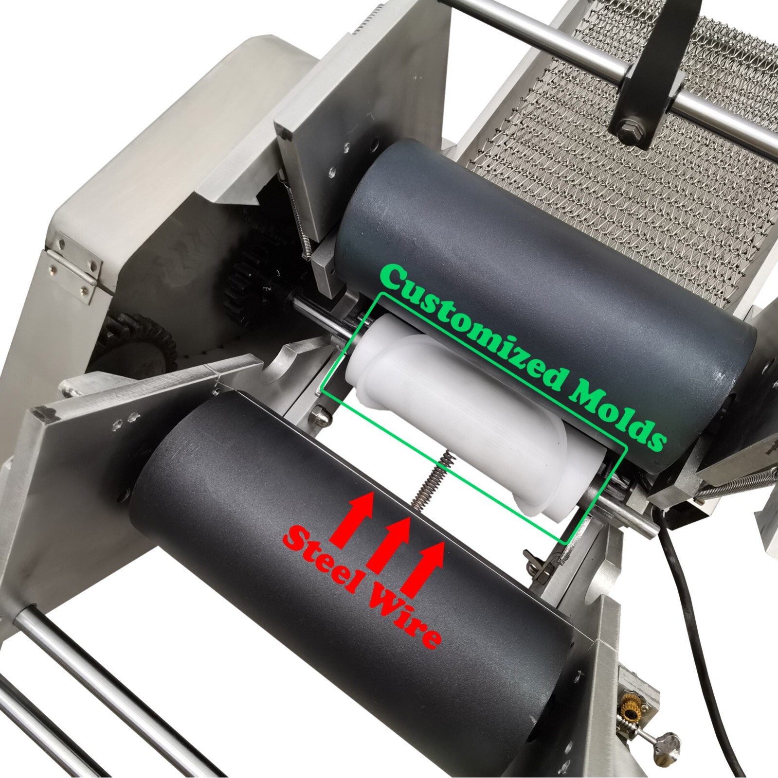 110V 400W 7.1″ Commercial Corn Tortilla Making Machine 0.04″-0.24″ Thickness