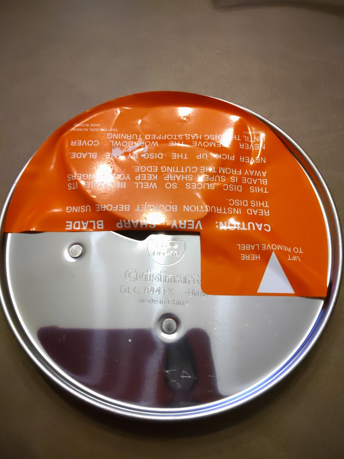 Cuisinart Slicing Blade DLC-844TX 4mm Disc Replacement DLC-8 DLC-10 Prep 11 Plus