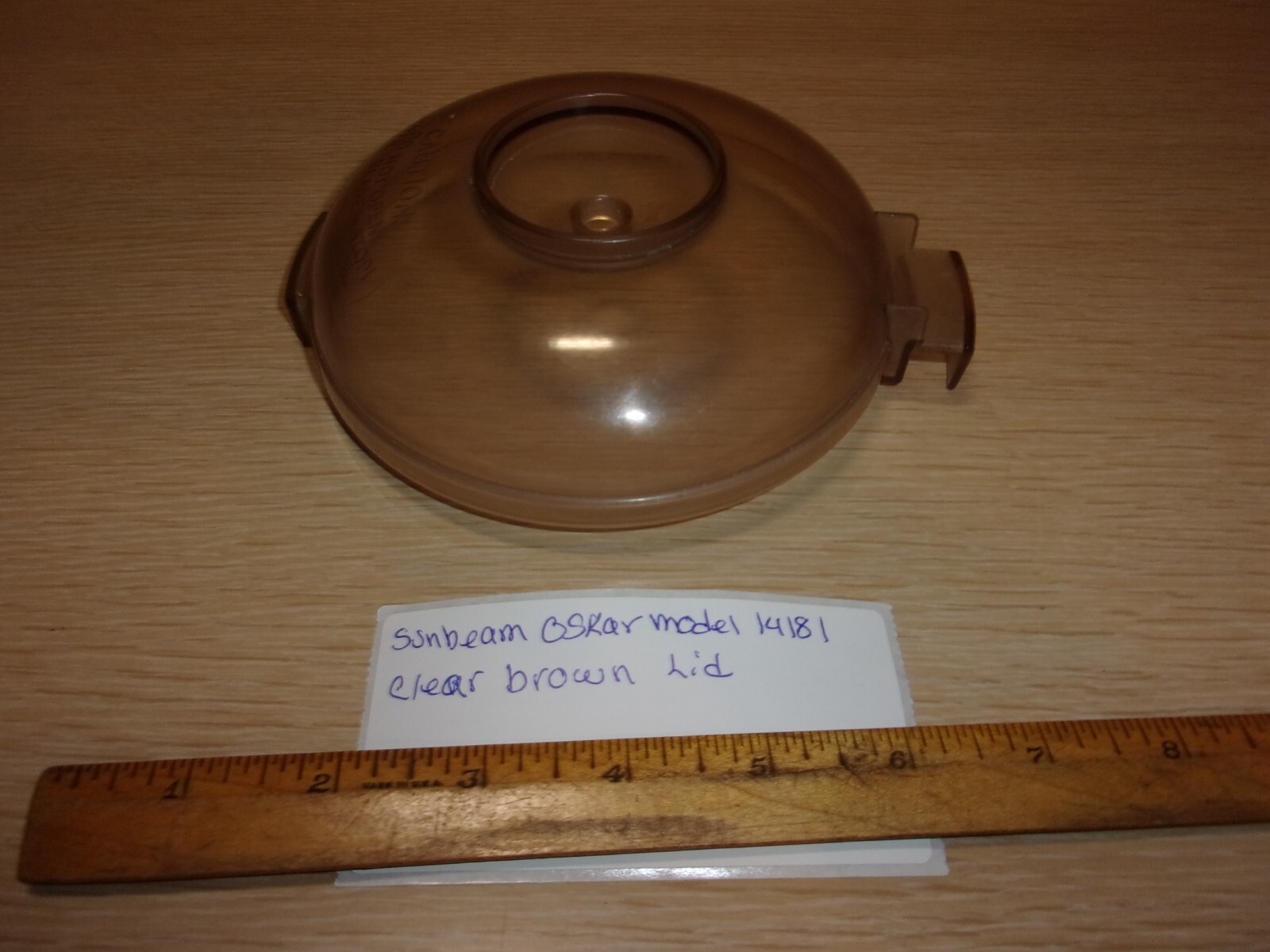 SUNBEAM OSKAR MODEL 14181 CLEAR BROWN LID