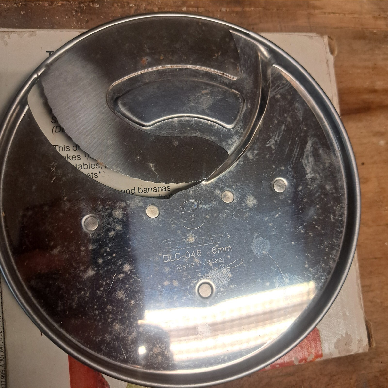 Cuisinart DLC-046 Thick Expanded Blade Slicing Disc DLC-7 Replacement Part
