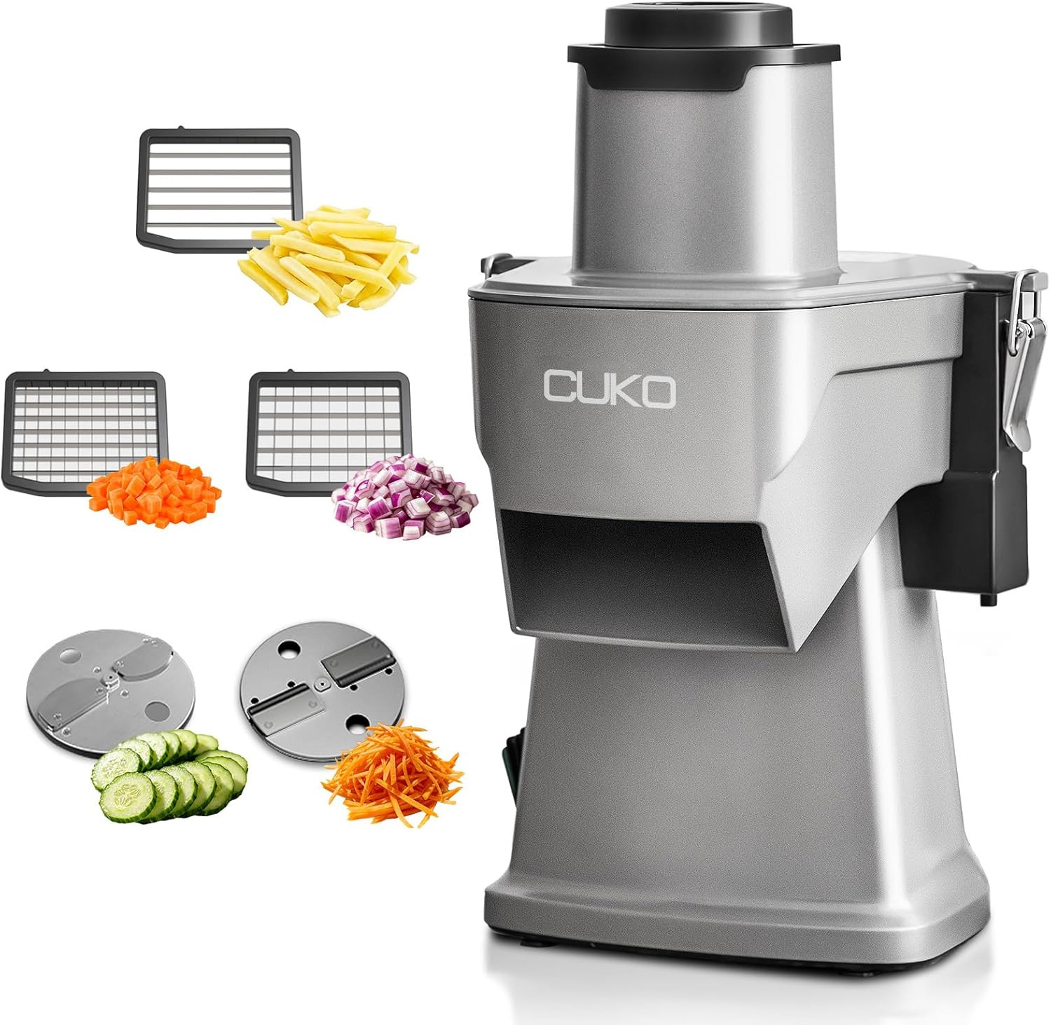 4-In-1 Electric Vegetable Chopper, 200W Multifunctional Food Processor, Electric