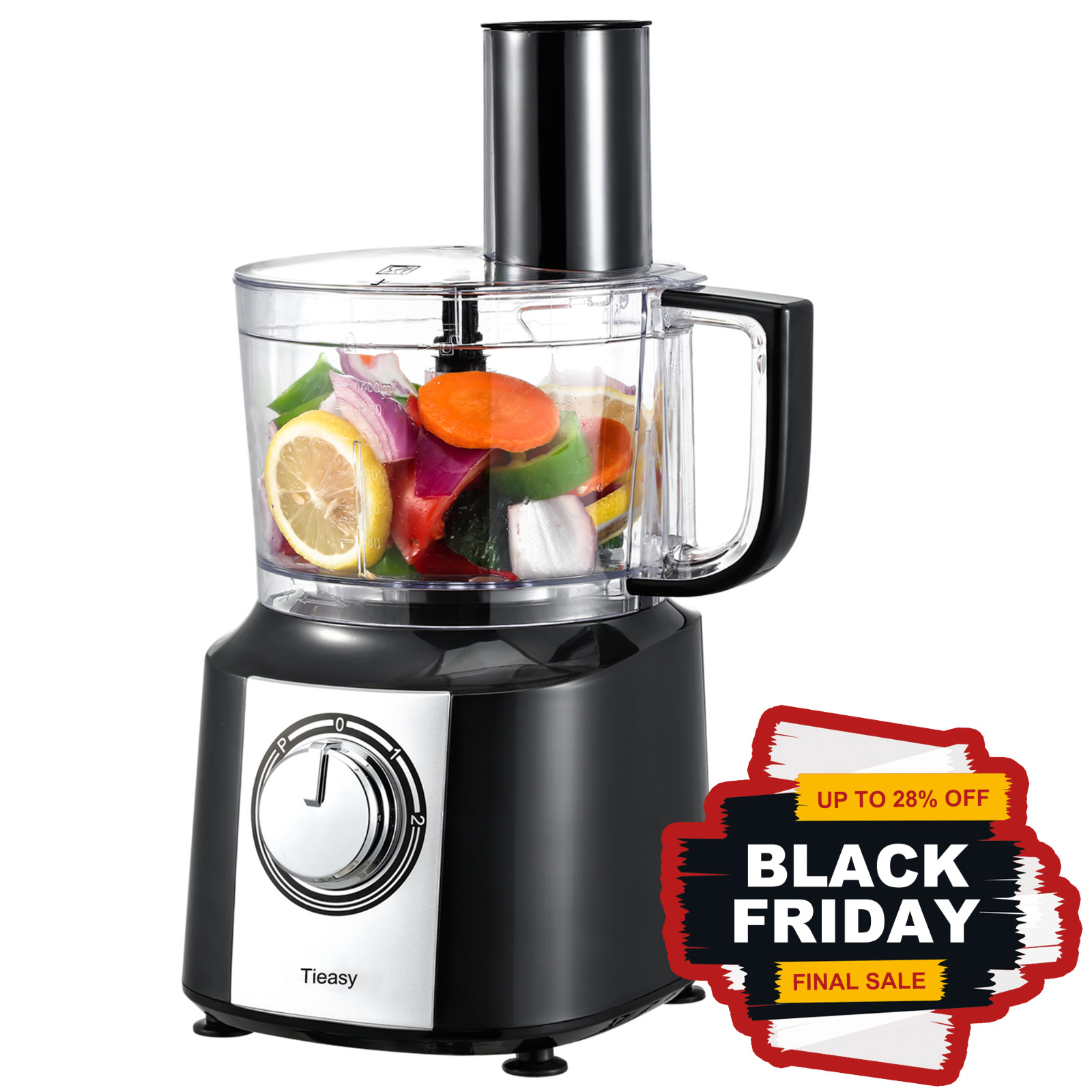 600W Kitchen Food Processor 10 Cup Food Chopper Blender Juicer Multifunctional