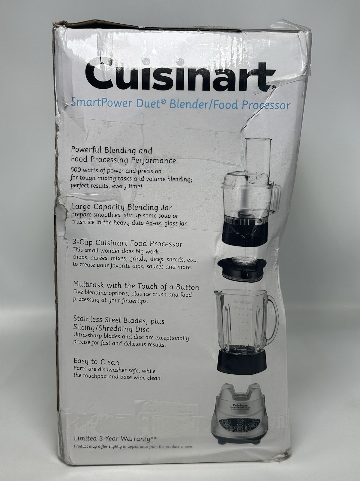 Cuisinart BFP-703BCP1 Smart Power Duet Blender (NO Food Processor) *DAMAGED BOX*