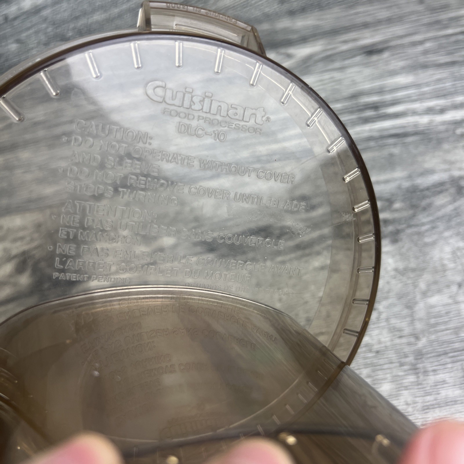 Cuisinart DLC-10 Food Processor Lid & Chute Parts DLC-117BGTX DLC-118BGTX READ