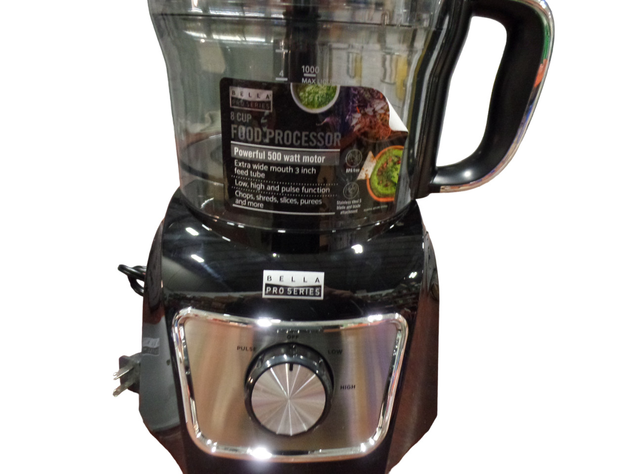 Bella Pro Series 8-Cup Food Processor FP7720A – Black – Free Shipping