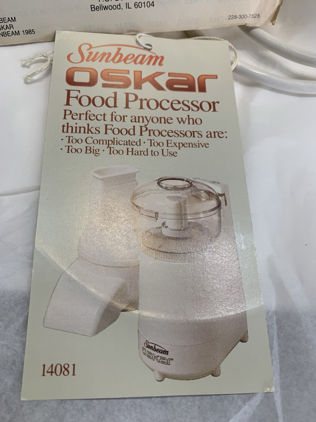 Sunbeam Oskar 14081 Food Processor Slicer Shredder Complete Manual France