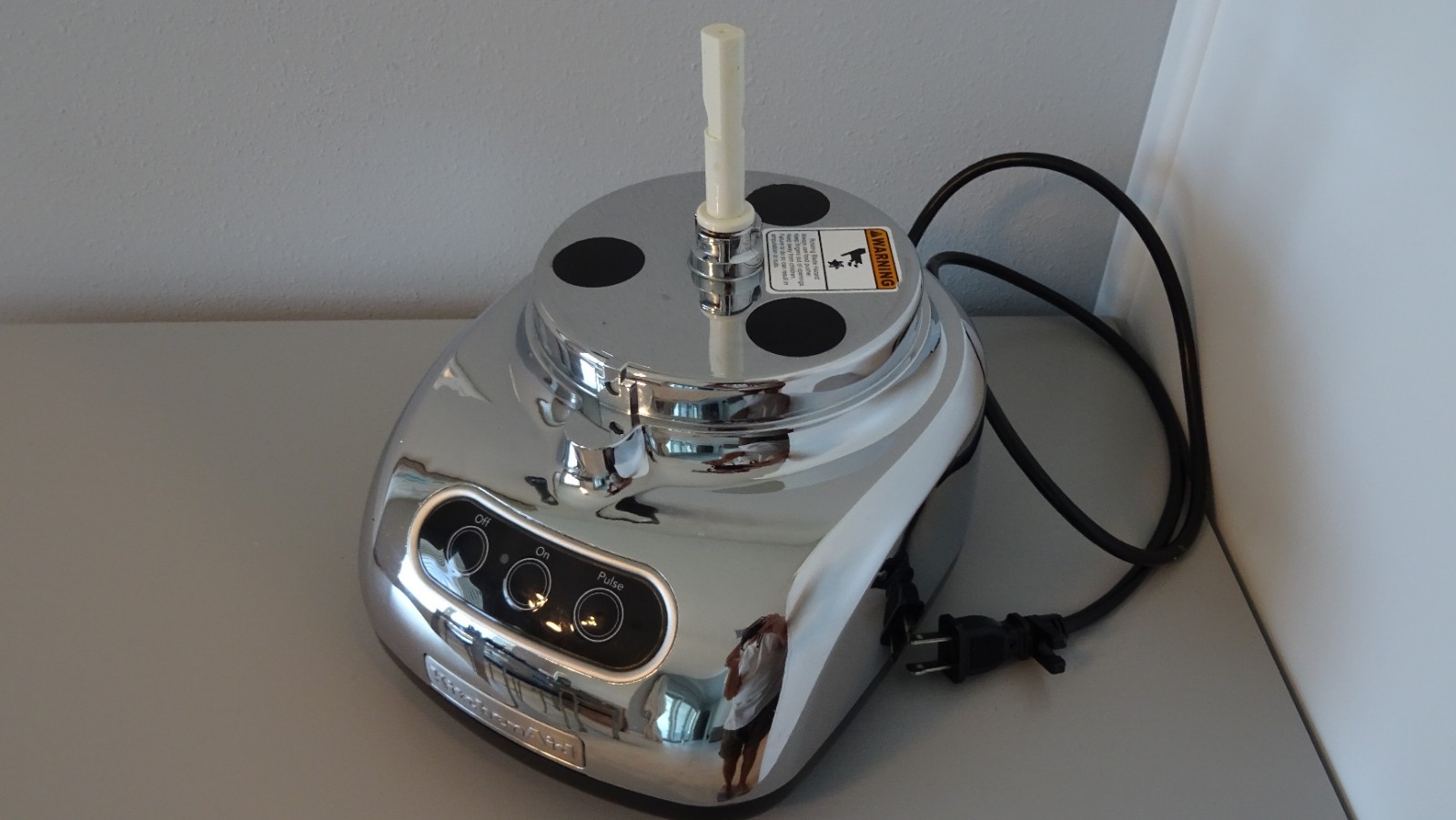 KitchenAid Food Processor Chrome KFP750cro Tested Working Base Motor Only