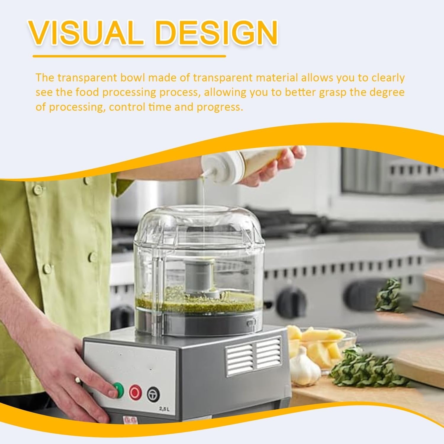 3QT Clear Bowl 112203 Replacement for Robot Coupe R2 R2B R2N Food Processor