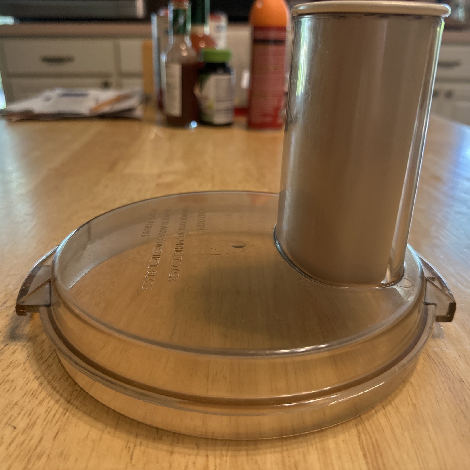 Cuisinart DLC-7 Food Processor Amber Lid & Pusher Only