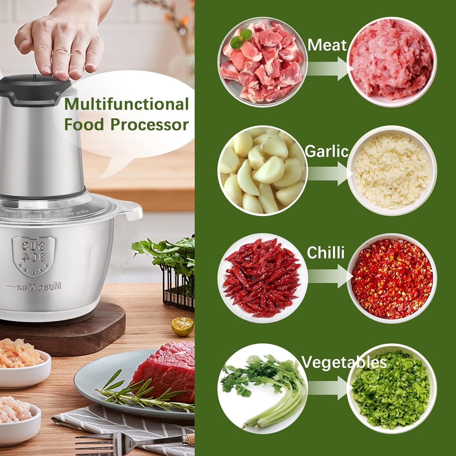 Electric Meat Grinder – Multifunctional Food Processor