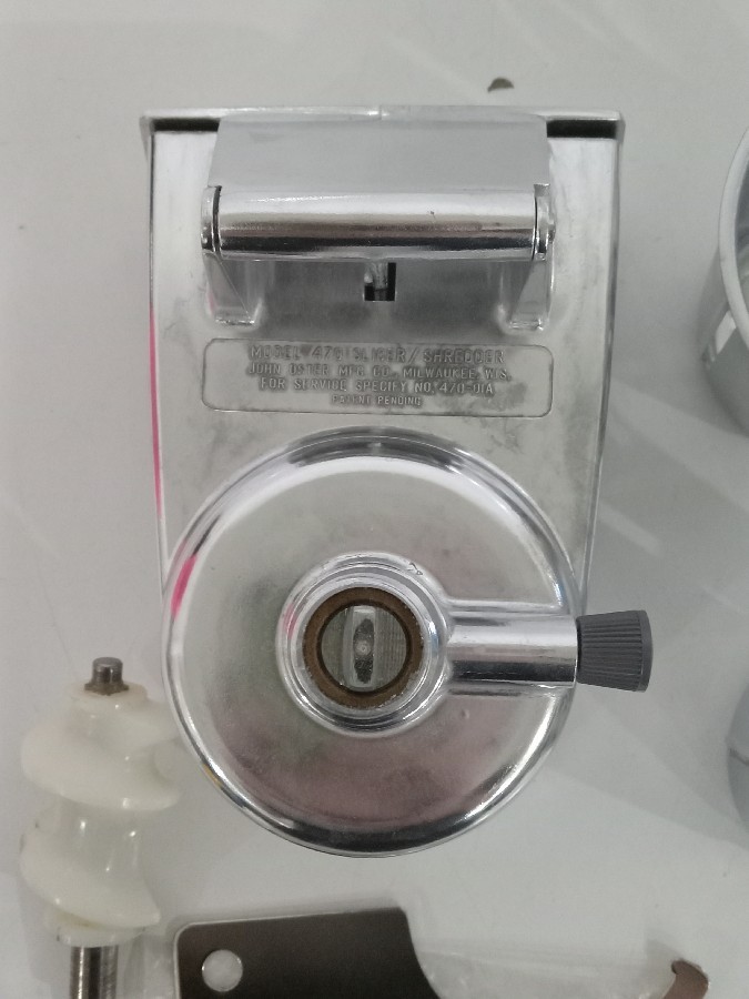 Vintage Oster Food Grinder Slicer/Shredder Model 470 Parts