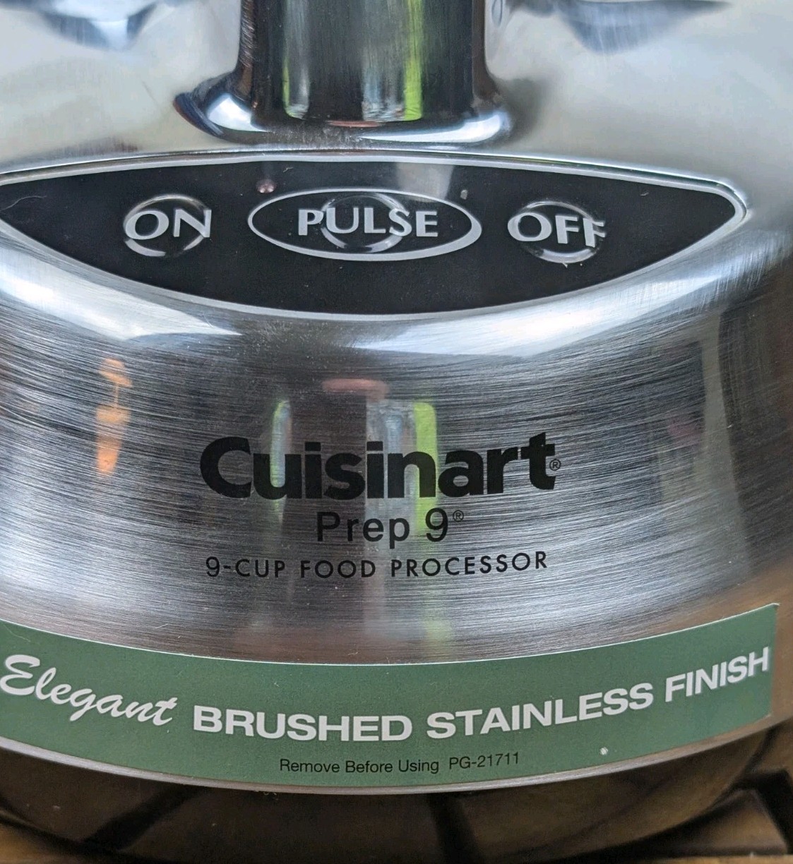 Cuisinart Prep 9 Cup Food Processor Replacement Motor Base Brushed Stainless