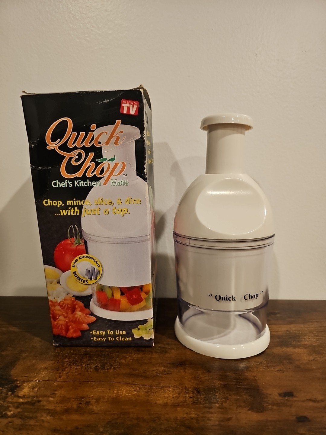 Quick Chop Chef’s Kitchen Mate Chop Mince Slice & Dice Fruit/Vegetable Open Box
