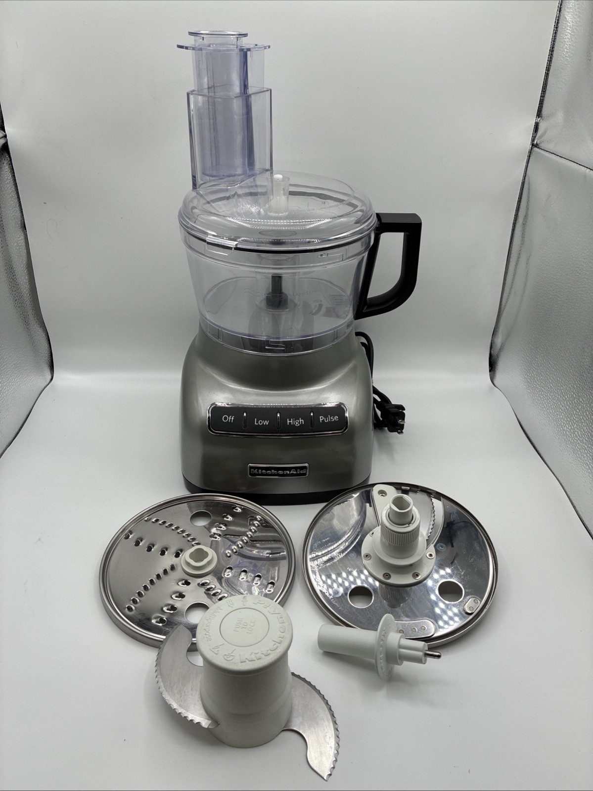 KitchenAid KFP0711CU 7 Cup Food Processor w/ Exact Slice System Contour Silver
