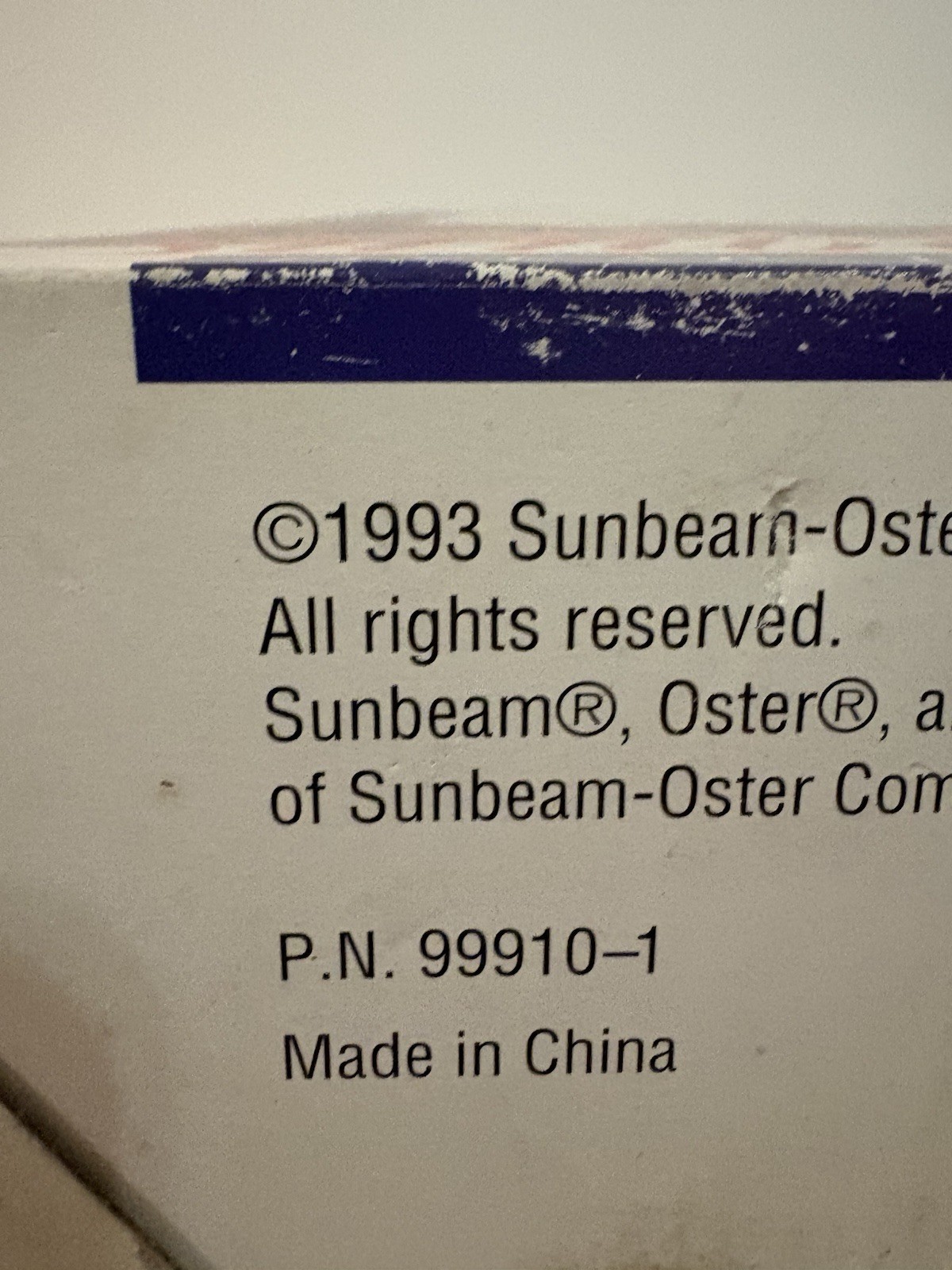 Vintage 1993 Sunbeam Oskar Food Processor 14181