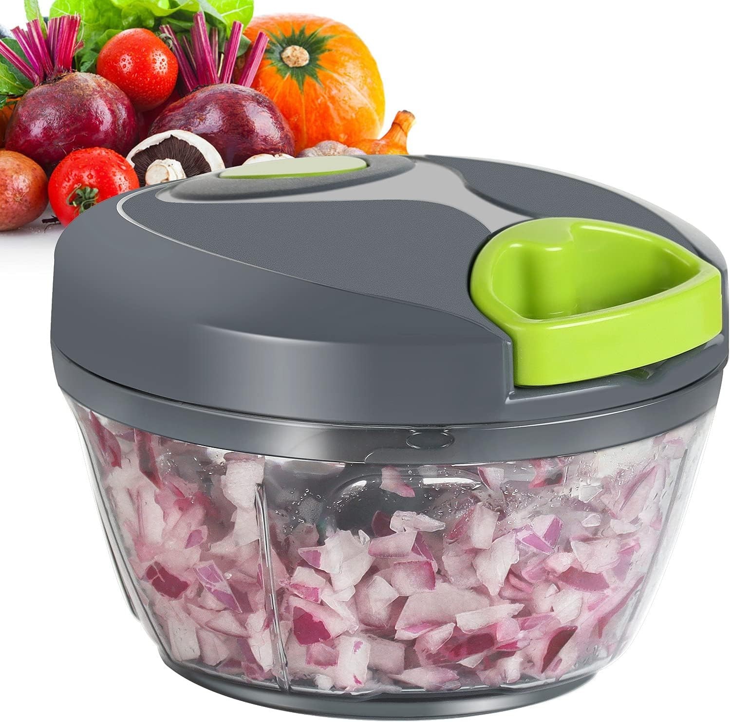 Portable 500ml Food Processor with Adjustable Speed – Ideal for Veggies & Fruits