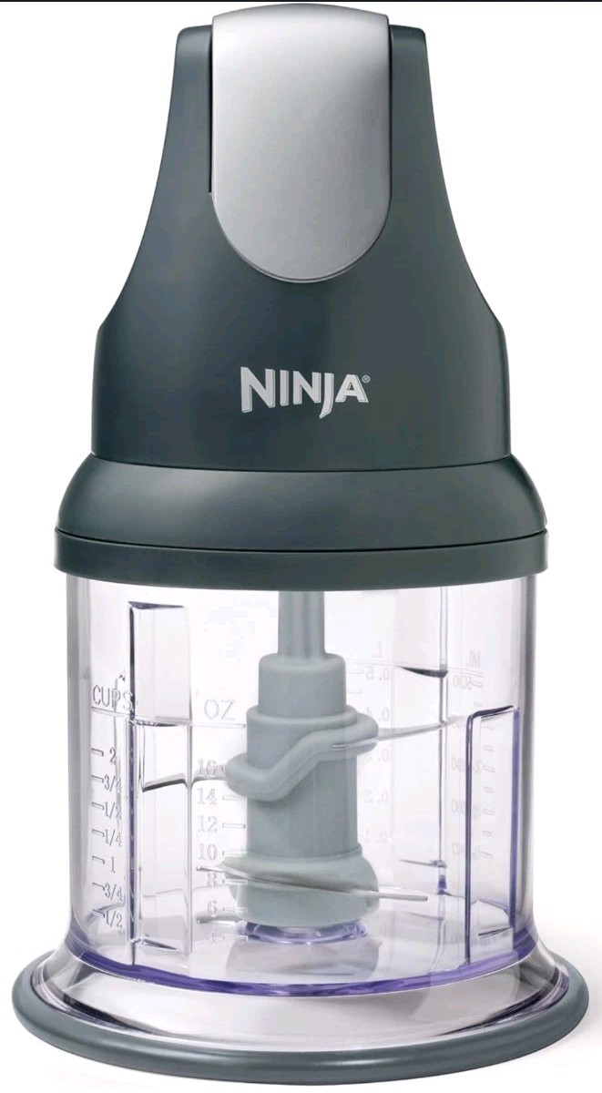 Ninja NJ100WM Express Chop Electric Food Processor Chopping Mincing 16-Ounces